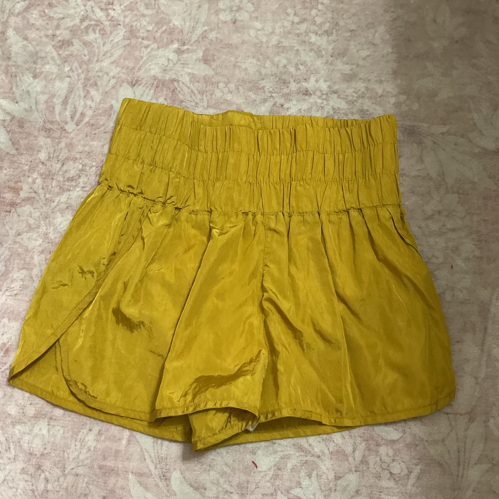 FP Movement by Free People High Waist Mustard Shorts